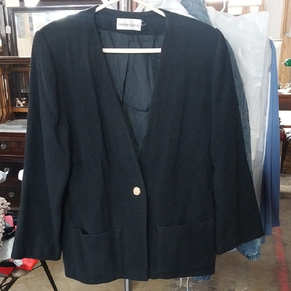 Vtg. Bonnie & Norma Black Women's Blazer